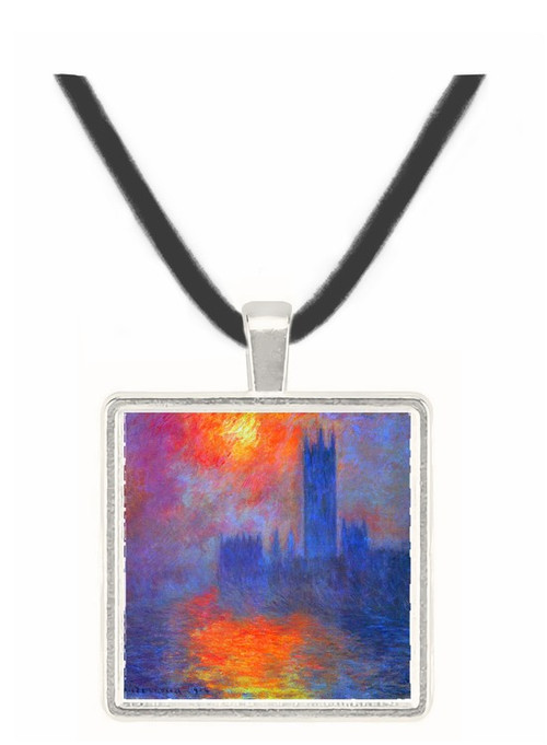 The Houses of Parliament, Sunset by Monet -  Museum Exhibit Pendant - Museum Company Photo