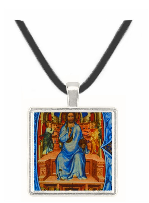 The Initial B with Christ Blessing Seated on His Throne -  Museum Exhibit Pendant - Museum Company Photo