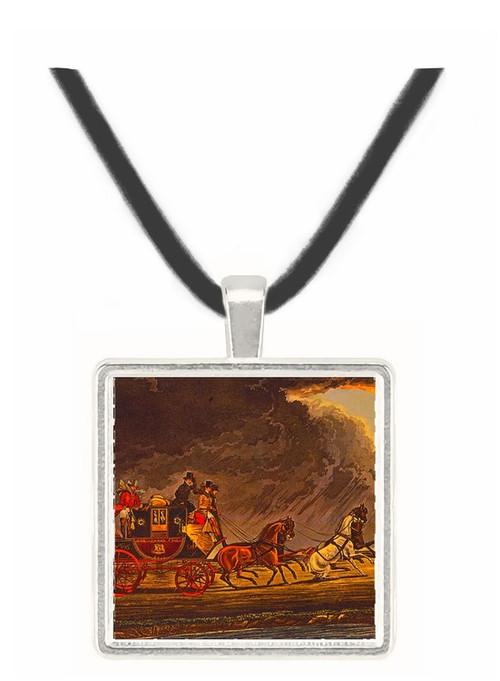 The Mail Coach in a Thunderstorm on... - James Pollard -  Museum Exhibit Pendant - Museum Company Photo
