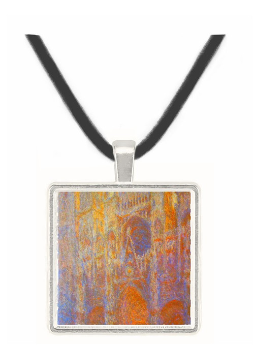 The Rouen Cathedral, West facade by Monet -  Museum Exhibit Pendant - Museum Company Photo