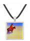 The Scout -  Friend or Enemy - Frederic Remington -  Museum Exhibit Pendant - Museum Company Photo