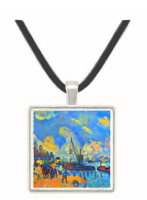 The Seine at Bercy by Cezanne -  Museum Exhibit Pendant - Museum Company Photo