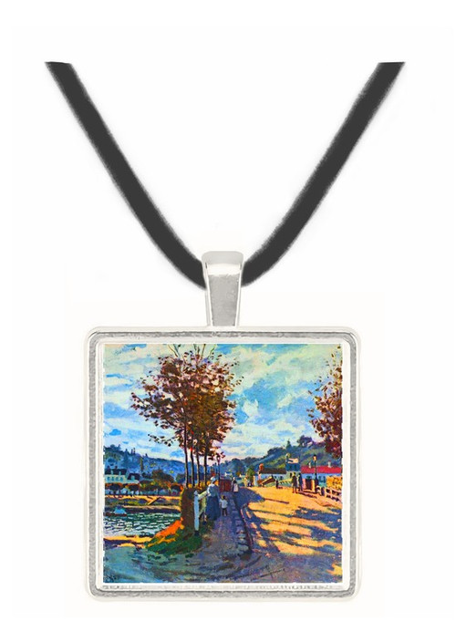 The Seine at Bougival by Monet -  Museum Exhibit Pendant - Museum Company Photo
