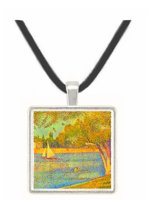 The Seine at the Grand Jatte, Spring by Seurat -  Museum Exhibit Pendant - Museum Company Photo