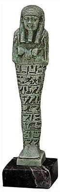 Ushabti - Shabti : Taharqa at Nuri, Nubia.  600BC - Photo Museum Store Company