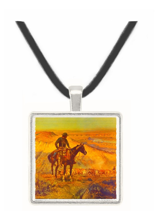 The Wagon Boss - Charles M. Russell -  Museum Exhibit Pendant - Museum Company Photo