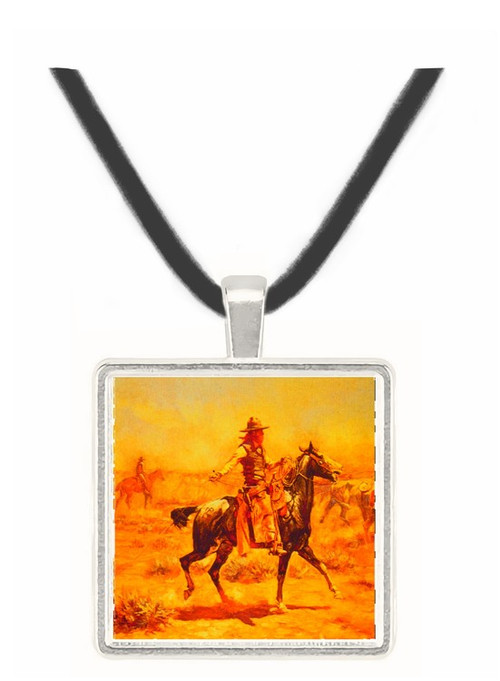 Through the Alkali - Charles M. Russell -  Museum Exhibit Pendant - Museum Company Photo