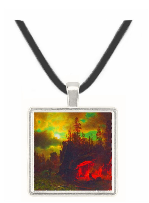 Trapper's camp by Bierstadt -  Museum Exhibit Pendant - Museum Company Photo