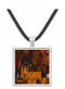 Wall and house and terrain with fence by Schiele -  Museum Exhibit Pendant - Museum Company Photo