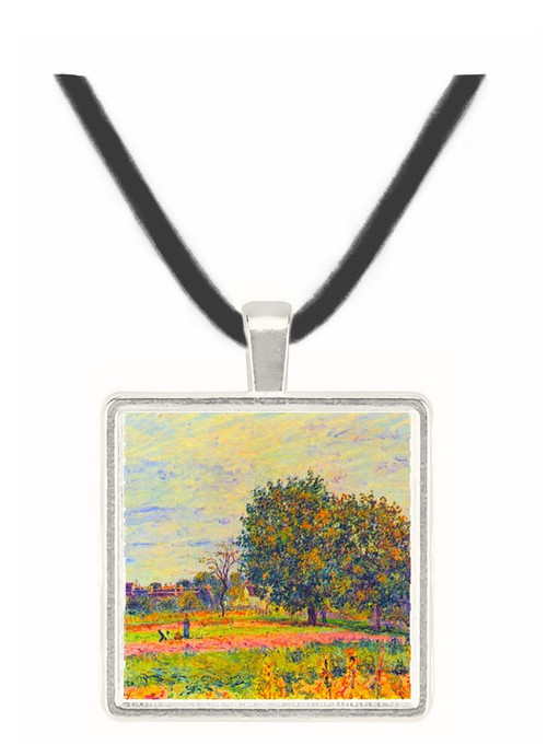 Walnut trees in the sun, in early October by Sisley -  Museum Exhibit Pendant - Museum Company Photo