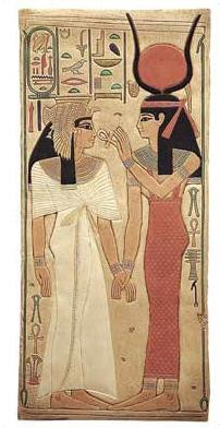 Isis and Queen Nefertari - Valley of the Queens, Luxor,  1270BC - Photo Museum Store Company