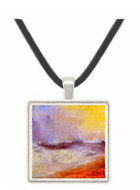 Waves breaking against the wind by Joseph Mallord Turner -  Museum Exhibit Pendant - Museum Company Photo