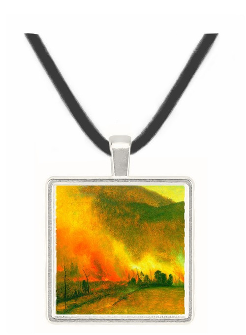 White Mountains, New hampshire 1 by Bierstadt -  Museum Exhibit Pendant - Museum Company Photo