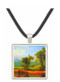 Wind River Mountains, landscape in Wyoming by Bierstadt -  Museum Exhibit Pendant - Museum Company Photo
