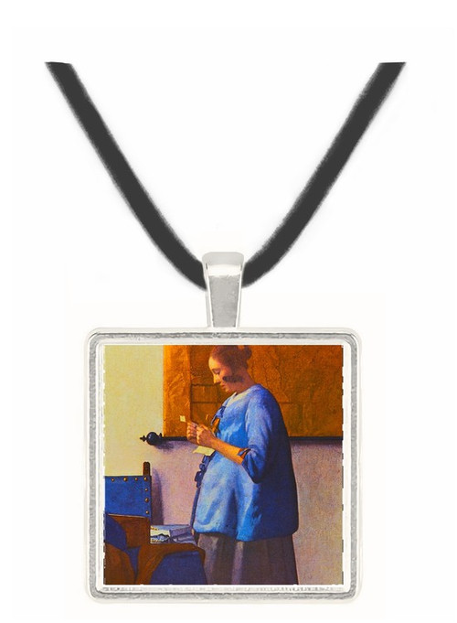 Woman in Blue - Jan Vermeer van Delft -  Museum Exhibit Pendant - Museum Company Photo