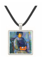 Woman with Doll by Cezanne -  Museum Exhibit Pendant - Museum Company Photo
