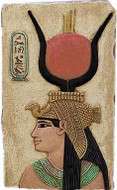Cleopatra Relief (Posing as Isis)  :  Temple of Denderah, Egypt. 35 B.C. - Photo Museum Store Company