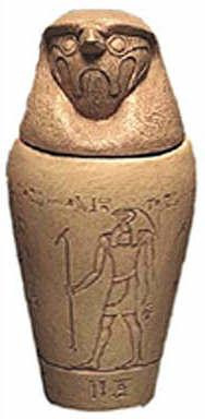 Canopic Jar of Quebehsenuef :  Egyptian Museum, Cairo. 600 B.C. - Photo Museum Store Company