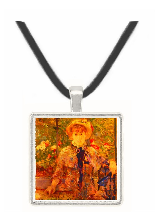 Young Girl in a Green House - Berthe Morisot -  Museum Exhibit Pendant - Museum Company Photo