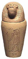 Canopic Jar of Hapi :  Egyptian Museum, Cairo. 600 B.C. - Photo Museum Store Company