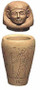 Canopic Jar of Imseti :  Egyptian Museum, Cairo. 600 B.C. - Photo Museum Store Company