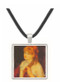 Young woman strokes her hair by Renoir -  Museum Exhibit Pendant - Museum Company Photo