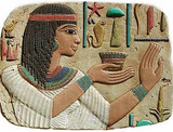 Egyptian Princess Relief :  Temple of Abydos, Egypt. Dynasty XIX 1270 B.C. - Photo Museum Store Company
