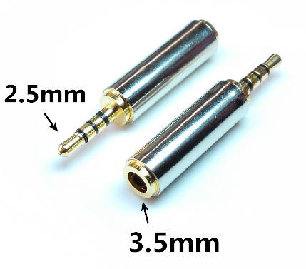 Audio Jack Converter 2.5mm to 3.5mm and 