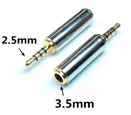 Audio Jack Converter 2.5mm to 3.5mm and vice verse