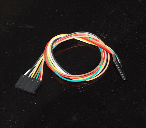 8-pin female to female jumper wires with 0.1" spacing
