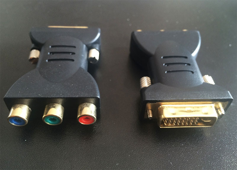Male DVI to RCA Female Converter CuteDigi