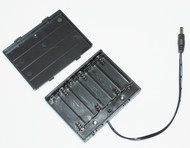 6xAA 9V Battery Holder WIth On-off switch and DC Barrel 5.5x2.1mm 