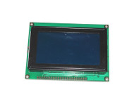 128x64 12864 Graphic LCD Display - White on Blue Background