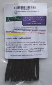 25 SPLIT Madagascar Bourbon Extract Grade B Vanilla Beans 5~6"