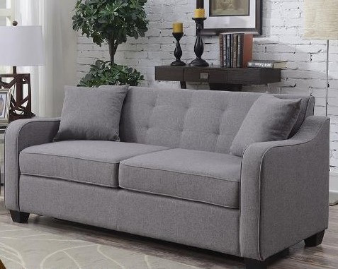 Mason Fabric Double Memory Foam Sofa Bed Grey Pallucci Furniture
