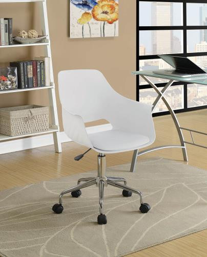 Kaylie Swivel Office Chair White