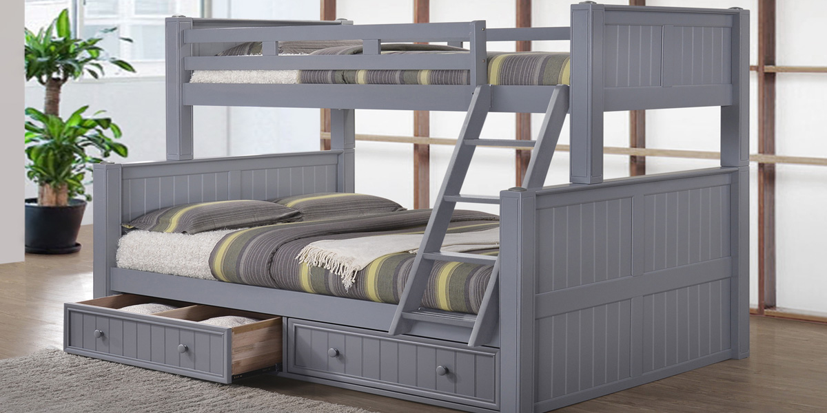 Creekside Taffy Twin Full Step Bunk Bed W Chest Bunk Beds With Stairs Bunk Bed With Desk Bunk Beds