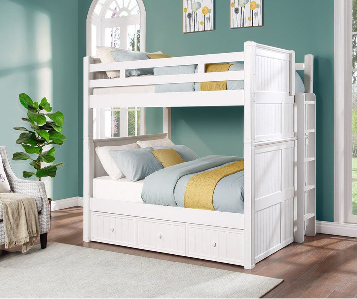 Twin Bunk Bed with Storage 