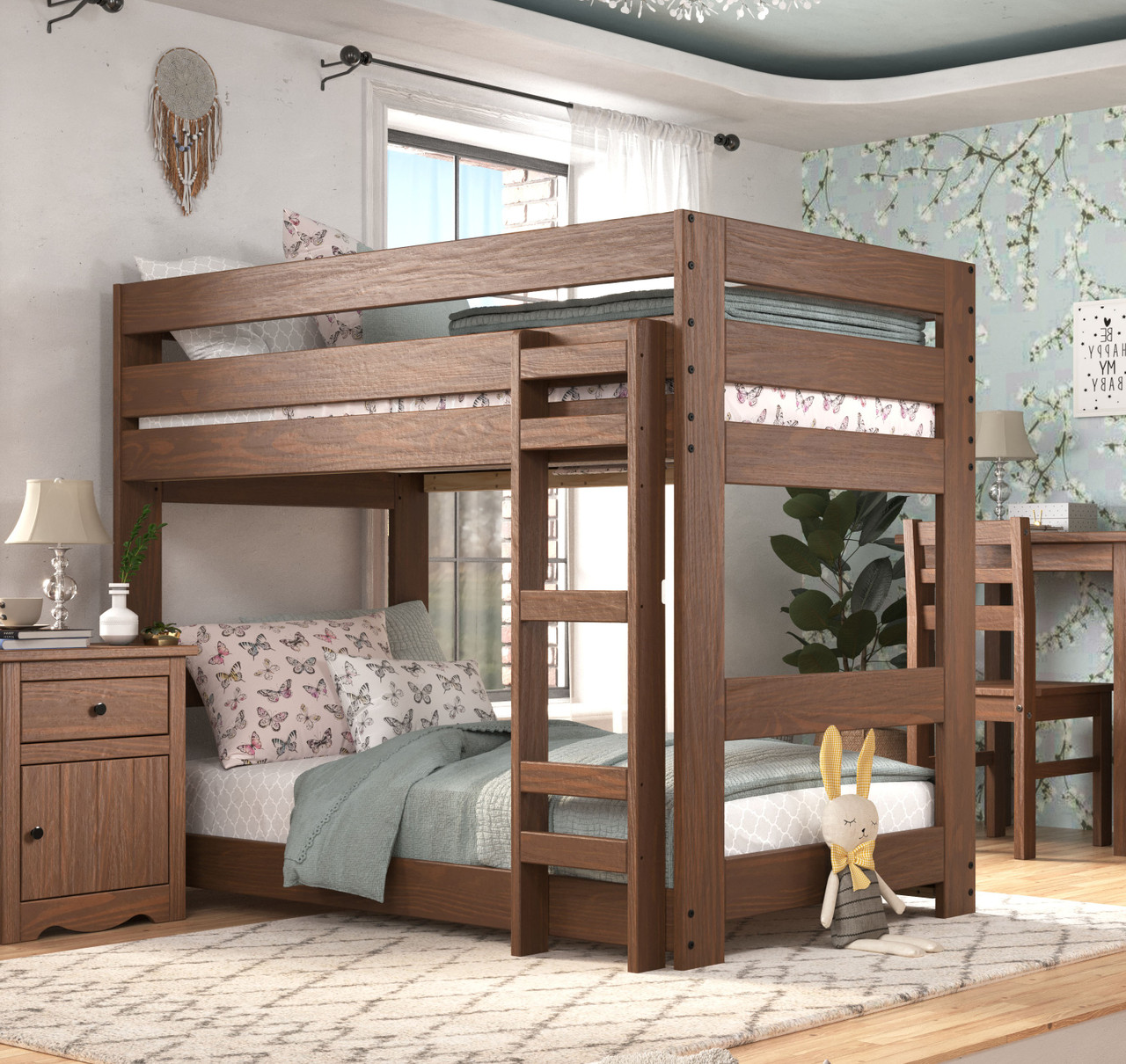 Twin XL Bunk Bed with Attached Ladder