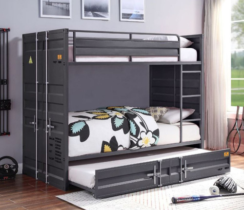 Freight Container Twin Bunk in Gunmetal