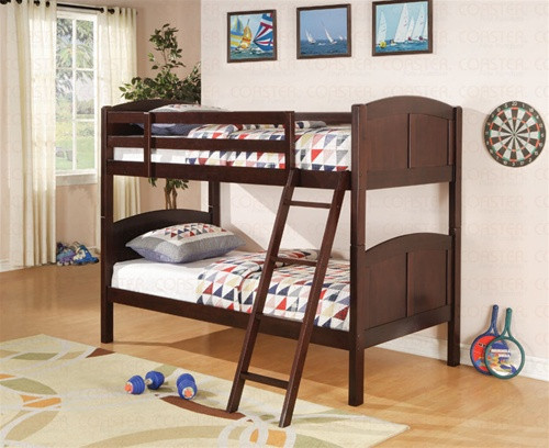 Convertible Bunk Bed in Cappuccino Finish
