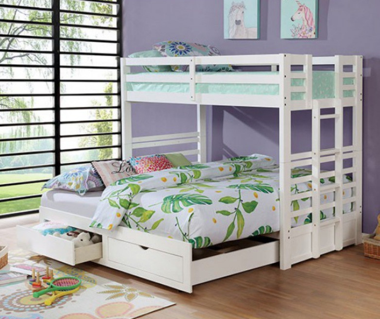 loft bed with bottom bed
