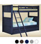 Dillon Wood Twin Bunk in Navy Blue