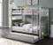 Stars and Moon Twin Panel Bunk Bed in Silver