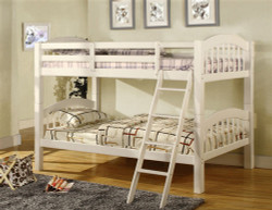 Owen White Bunk with Curved Headboards