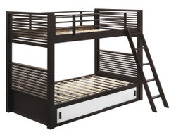 Chapman Twin Bunk w/ Storage in Java and White