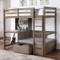Liam Twin Loft Bed with Workstation Below