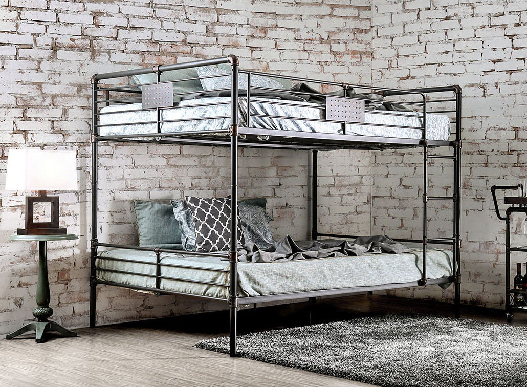 metal double decker bed