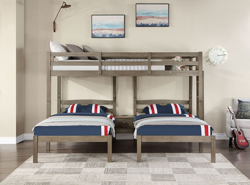 Hartsville Twin Size Triple U Shaped Bed for 3