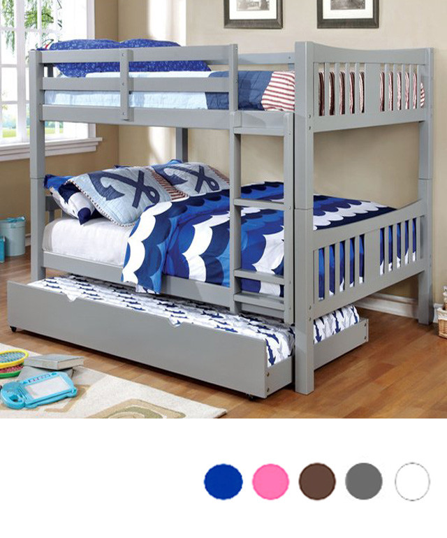 full over full wood bunk beds